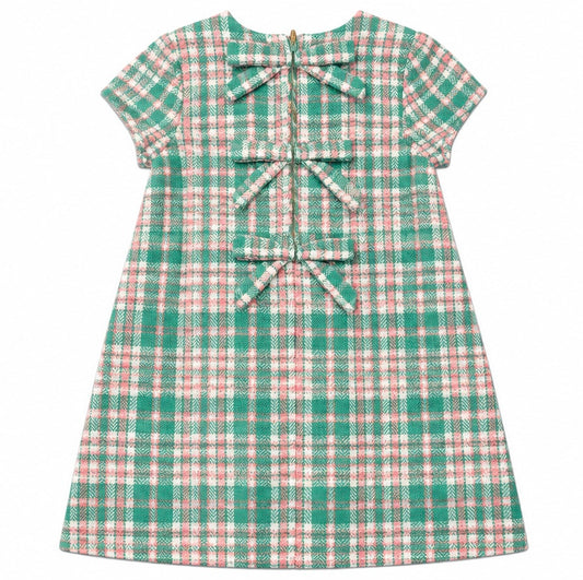 8 TBBC Betts Bow Dress Putney Plaid