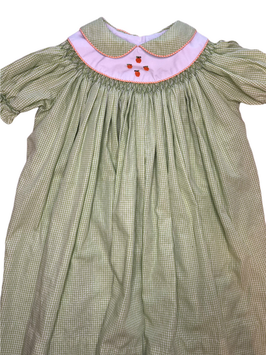 4T Posh Pickle French Knot Pumpkin with Smocking