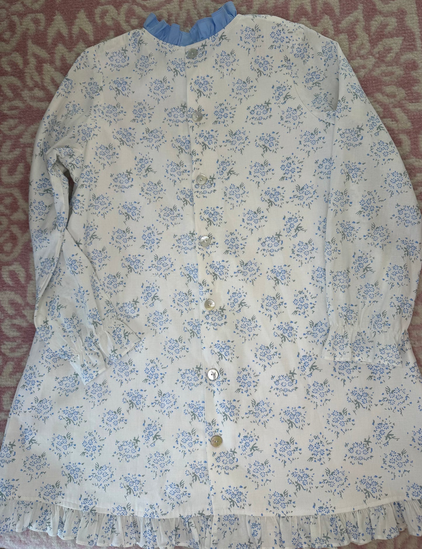 Sz 6 Hannah Kate Blue Flower Bouquet Dress