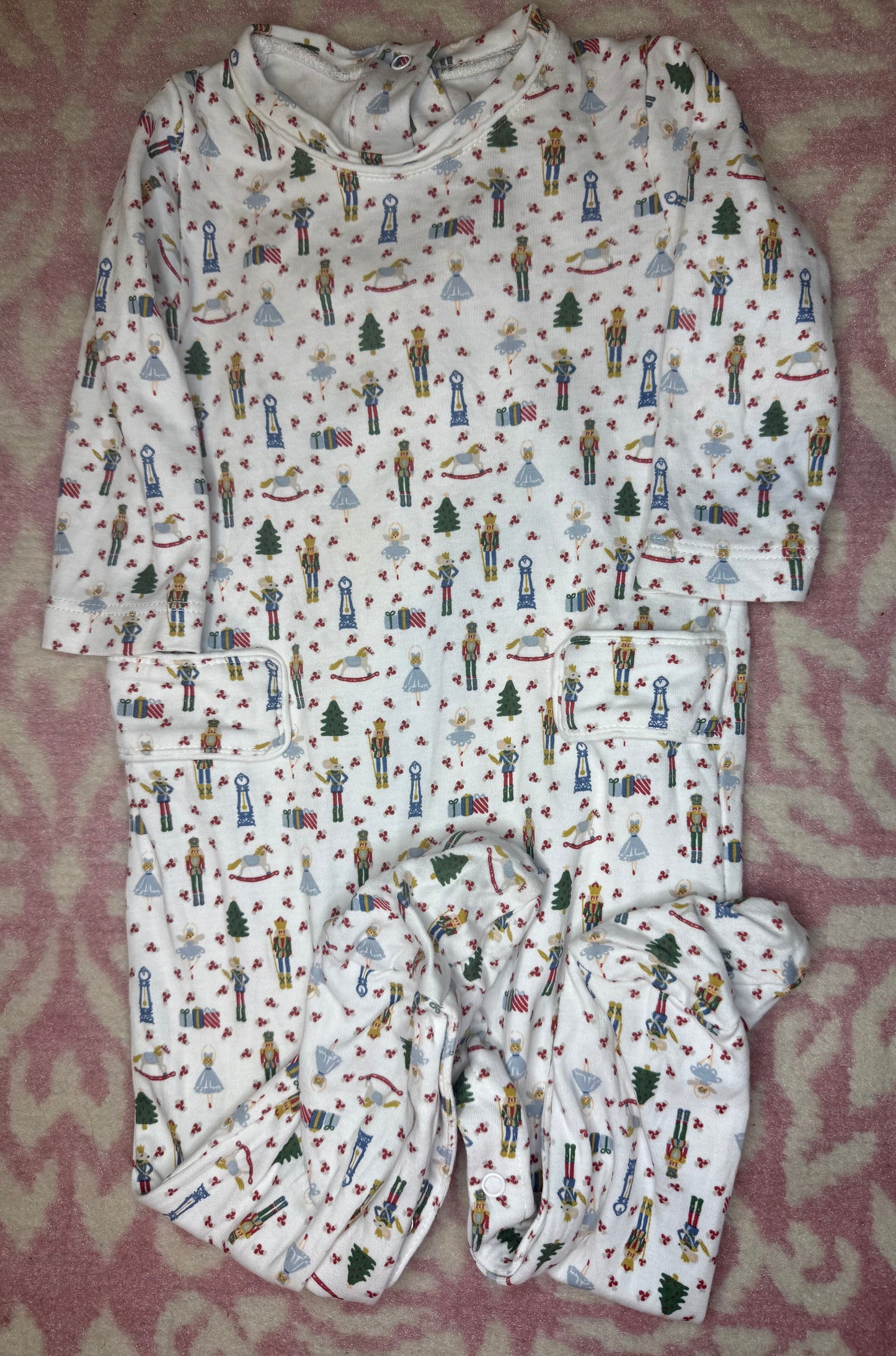 3/6M Lilah Hayes Nutcracker Onesie Pajama