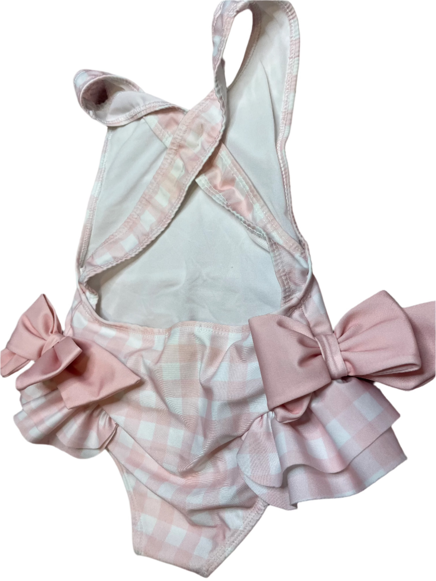 Sz 2T Sal & Pimenta Pink Gingham One Piece