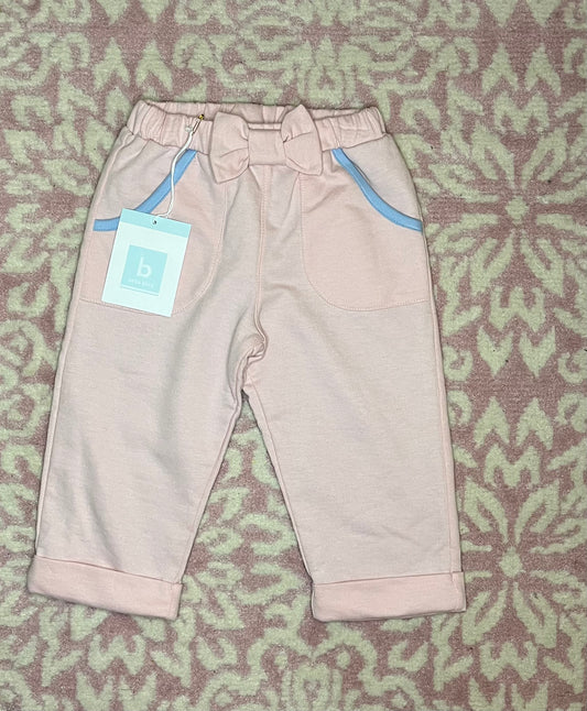 12M Bella Bliss Emilee Pant Pink with Blue Trim