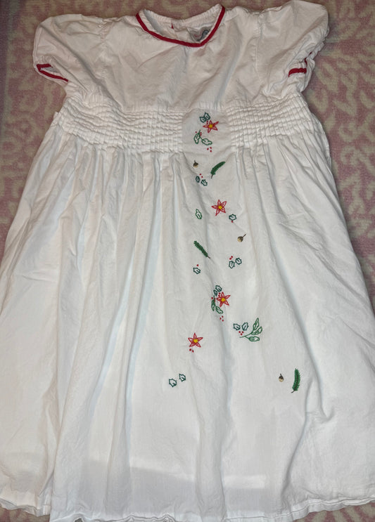 6X Sophie & Lucas Hand Embroidered Christmas Dress