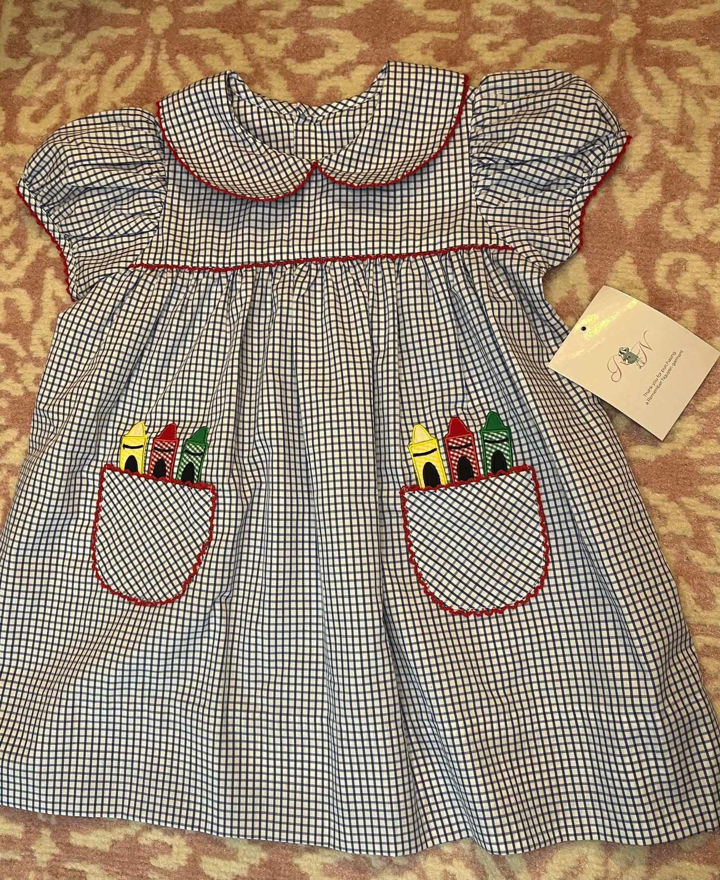 Sz 2T Remember Nguyen Reagan Back to School Dress