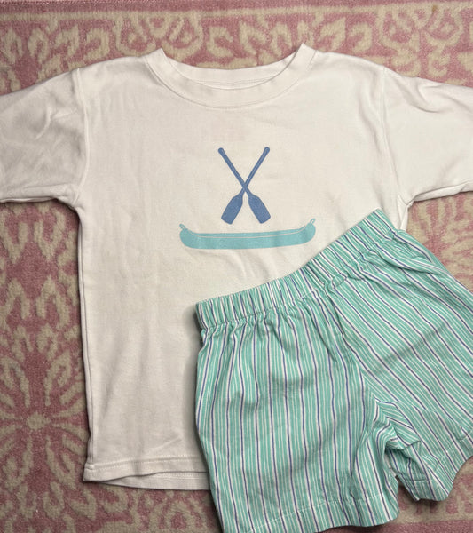 5/6 Hannah Kate Canoe and Oar Short Set
