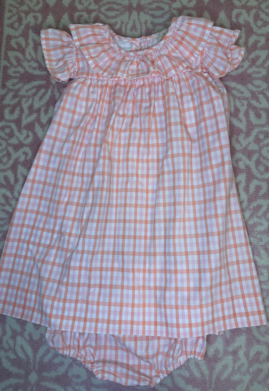 Sz 5 TBBC Dorothy Day Dress (with bloomers) - Pomander Plaid