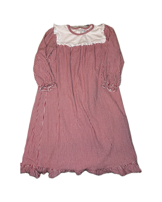 Girl 3 Little Louanne Christmas Striped Long Nightgown
