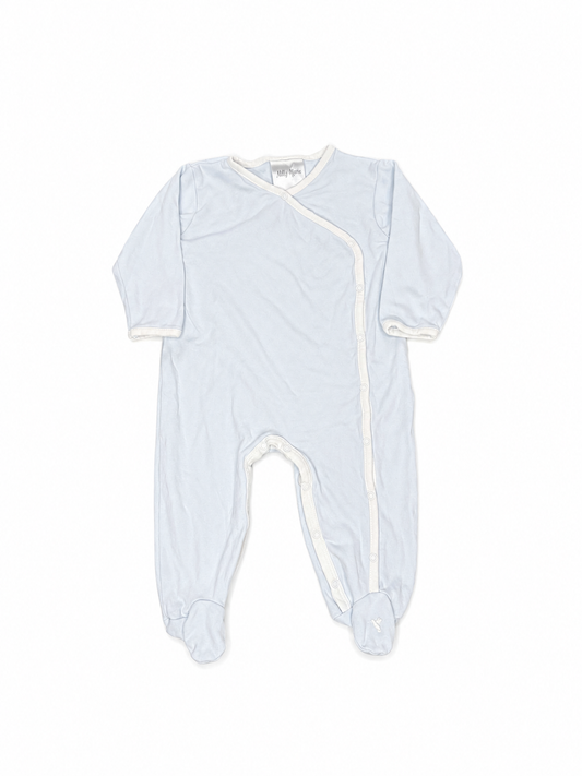9M Milly Marie Baby Blue Button Down Pajama Onesie