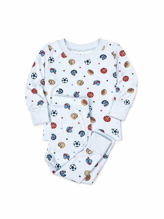 12/18M Kissy Kissy Sports Two Piece Pajama Set