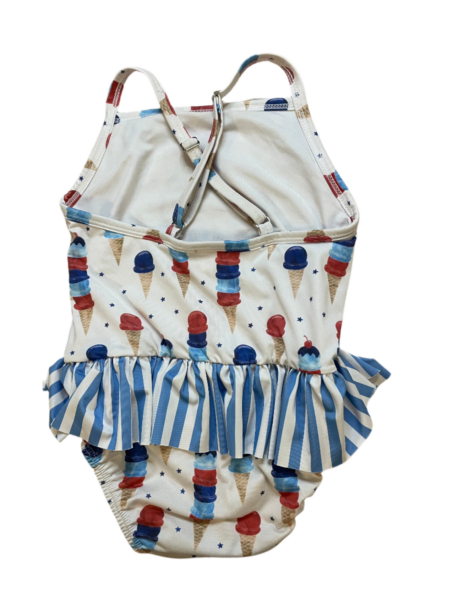 Sz 5T James & Lottie Patriotic Ice Cream One Piece