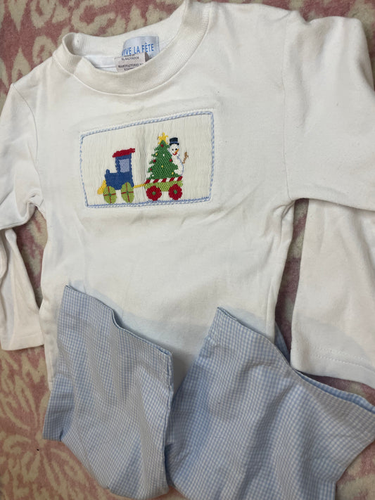 12M Viva La Fete Snowman Pant Set