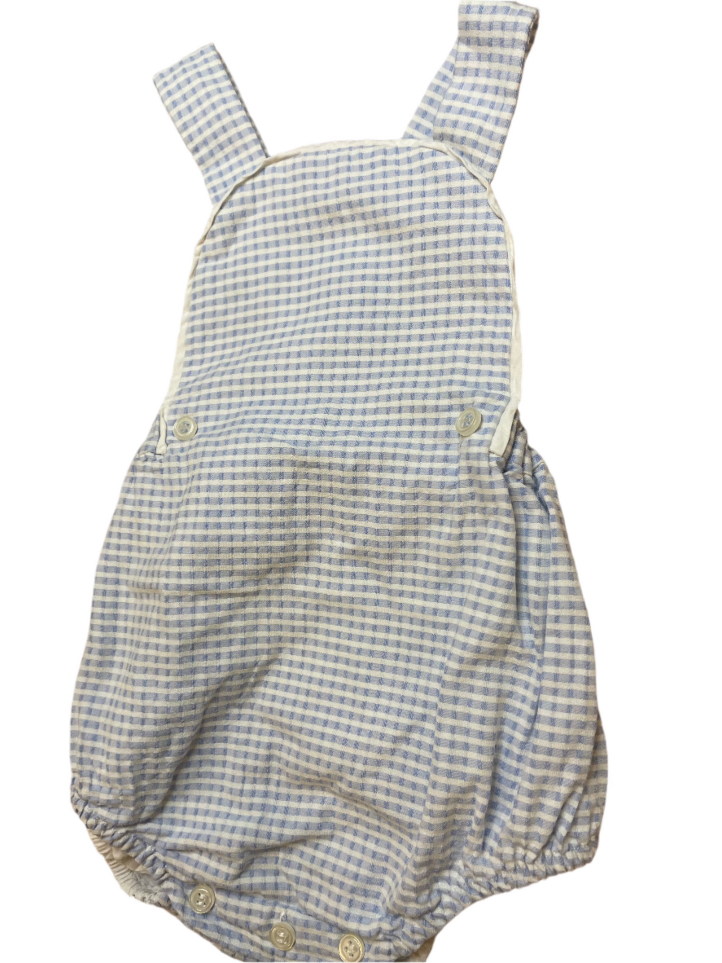 Sz 3M Sophie & Lucas Blue Check Sunsuit