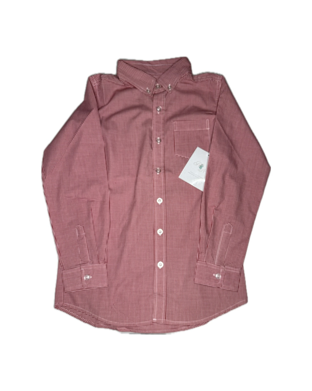 Boy 8 Remember Nguyen Red Petit Gingham Button Down
