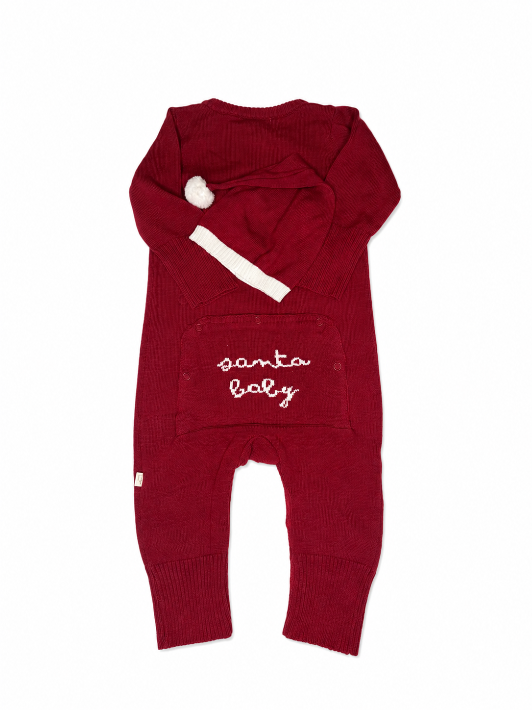 Elegant Baby Santa Baby Knit Jumpsuit