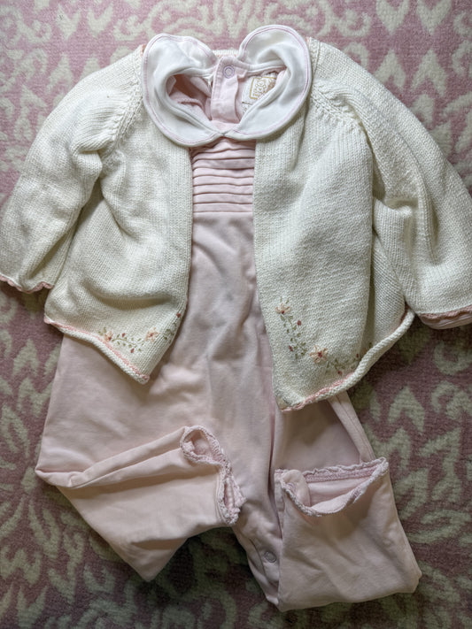 Sz 12/18M Kissy Kissy + Emile Et Rose Play Suit Sweater Set