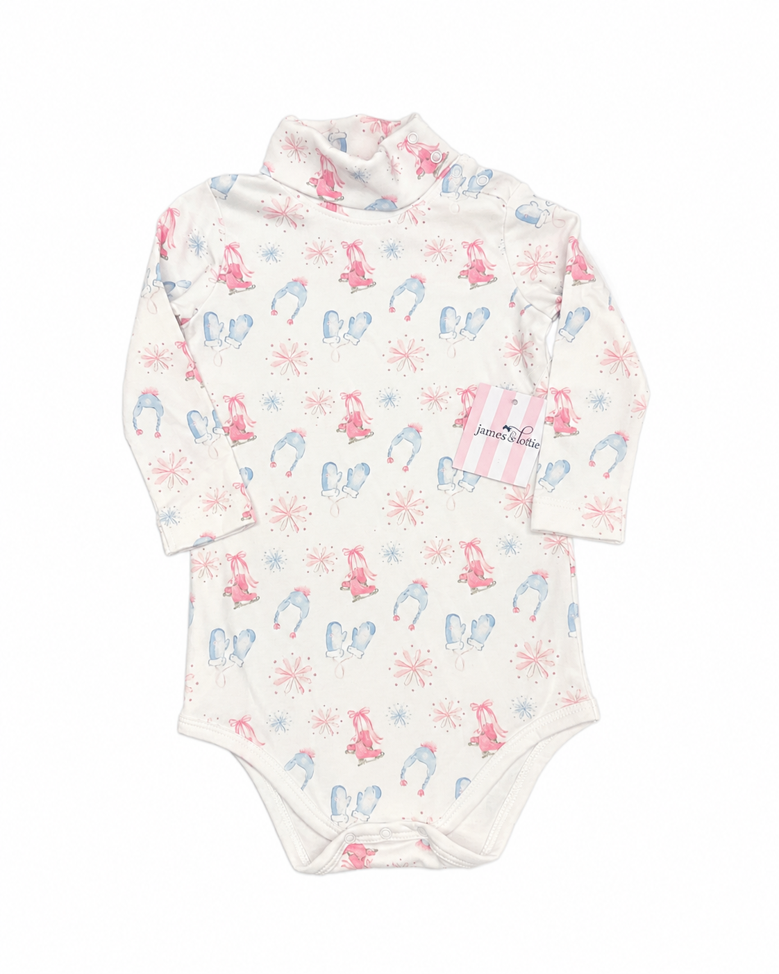 James & Lottie Winter Turtleneck Onesie