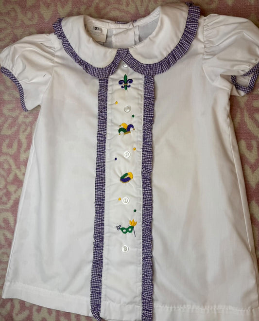 2T James & Lottie Mardi Gras Dress