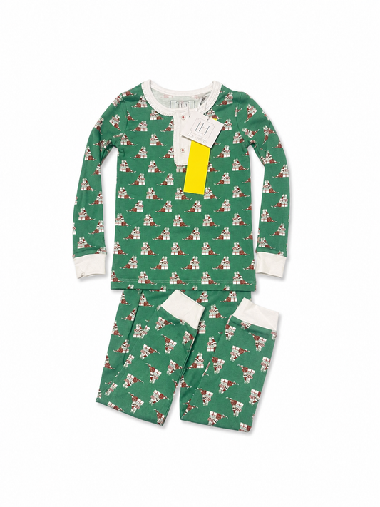 Lila and Hayes Ruffle Elf On The Shelf Christmas Pajama Set