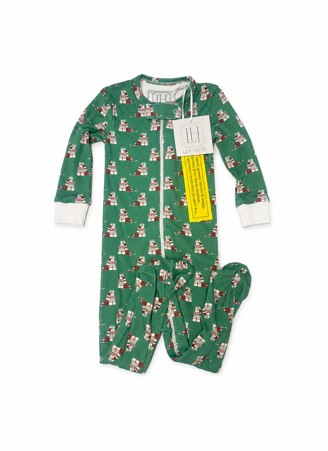 Lilah and Hayes Elf On The Shelf Unisex Zip Up Pajamas