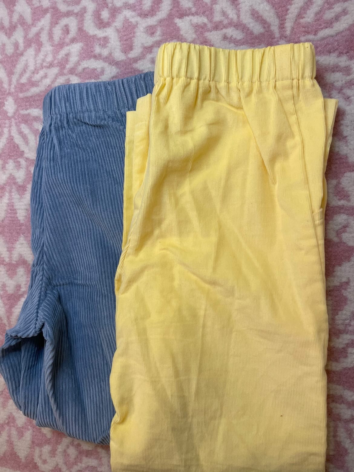 Yellow Hannah Kate Cord Pants