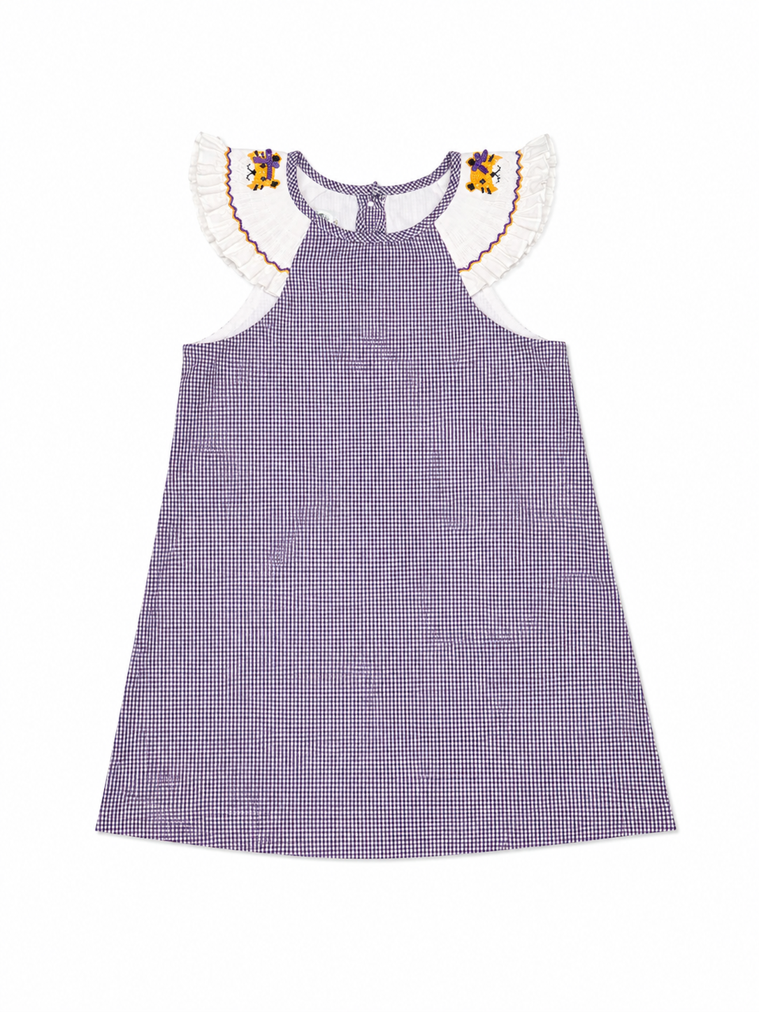 4 Magnolia Steel LSU Tiger Smocked Dress