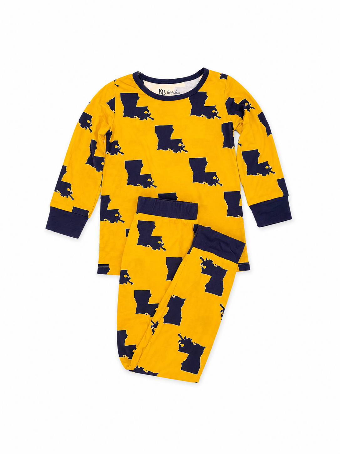 3T KB Bamboo State of LA LSU Jammie Set