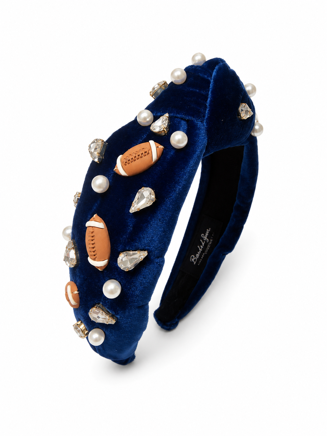 Blended Spirit Royal Blue Knot Football Headband