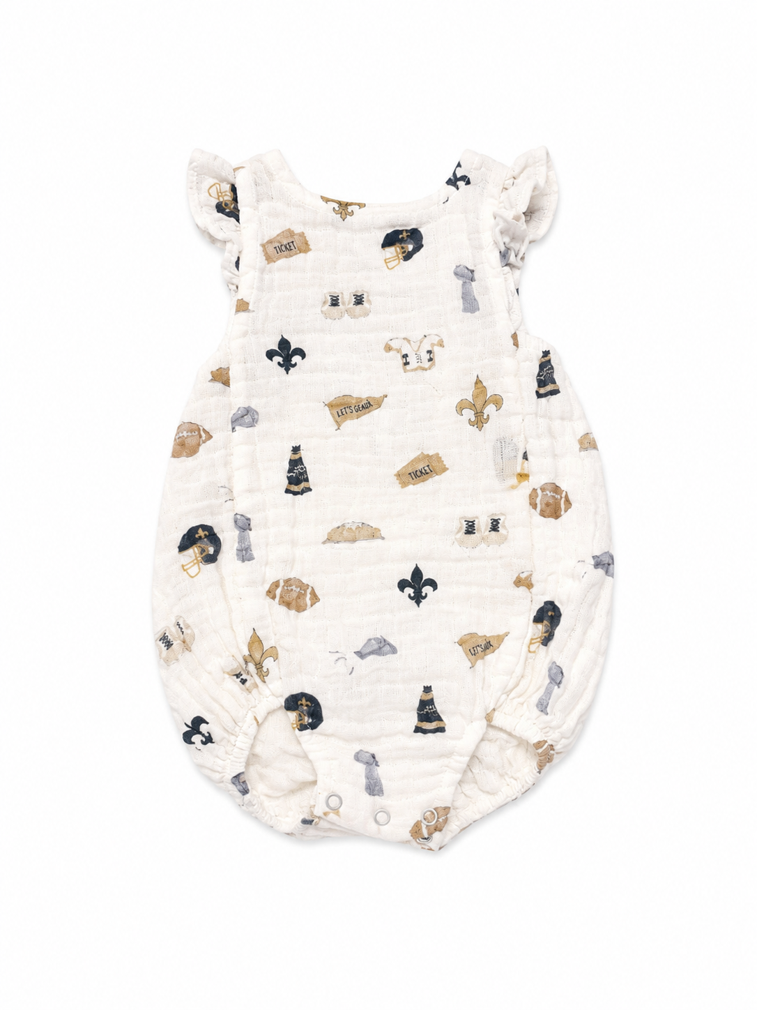 0/3M Nola Tawk Saints Muslin Bubble