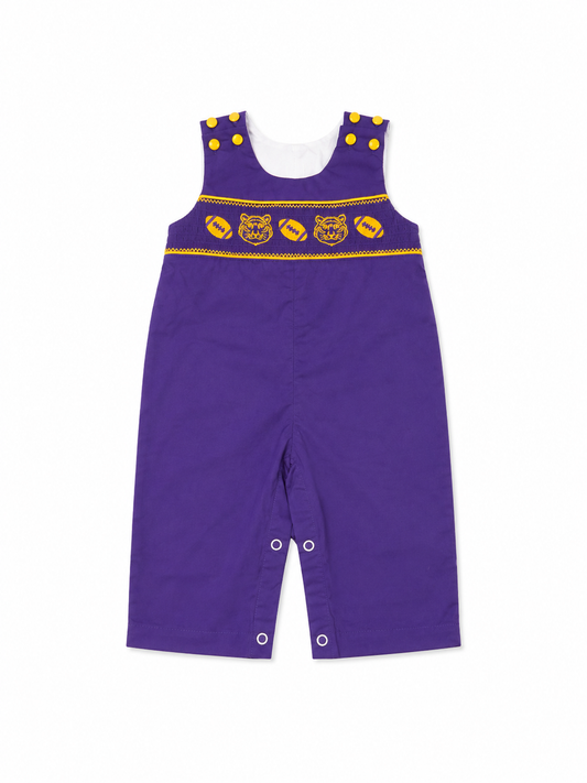 6/12M Lil Cactus LSU Tigers Smocked Longall