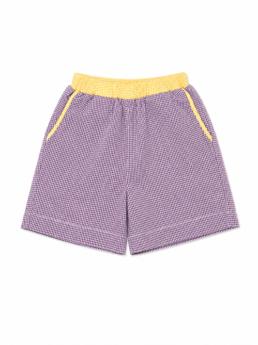 4T Lulu Bebe Purple & Gold Pocket Shorts