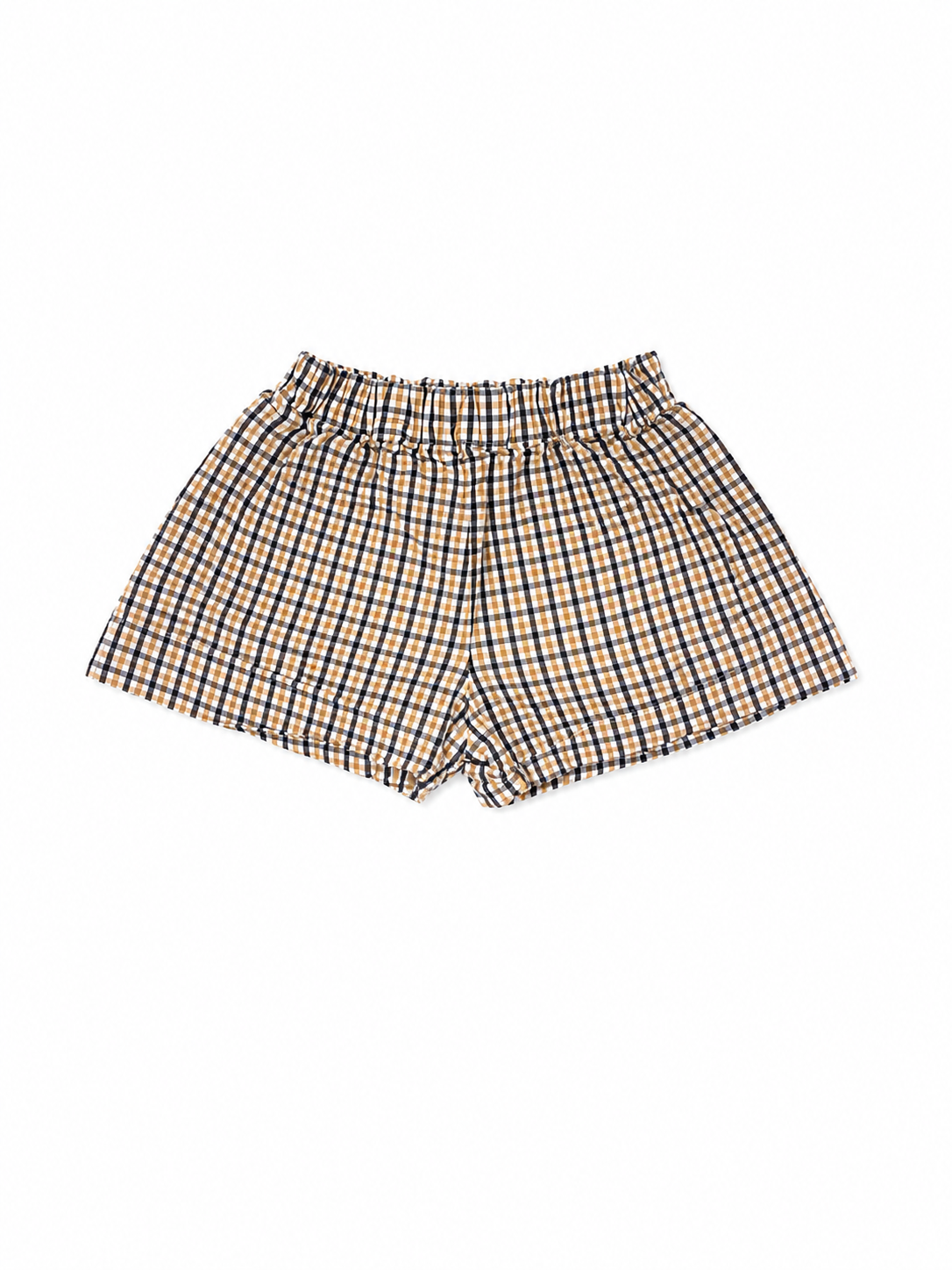 18M Saints Black & Gold Check Shorts