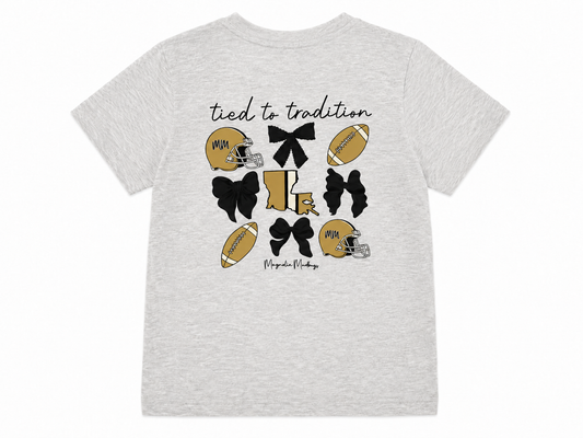 5/6 Magnolia Mudbugs Tied To Tradition Saints Tee
