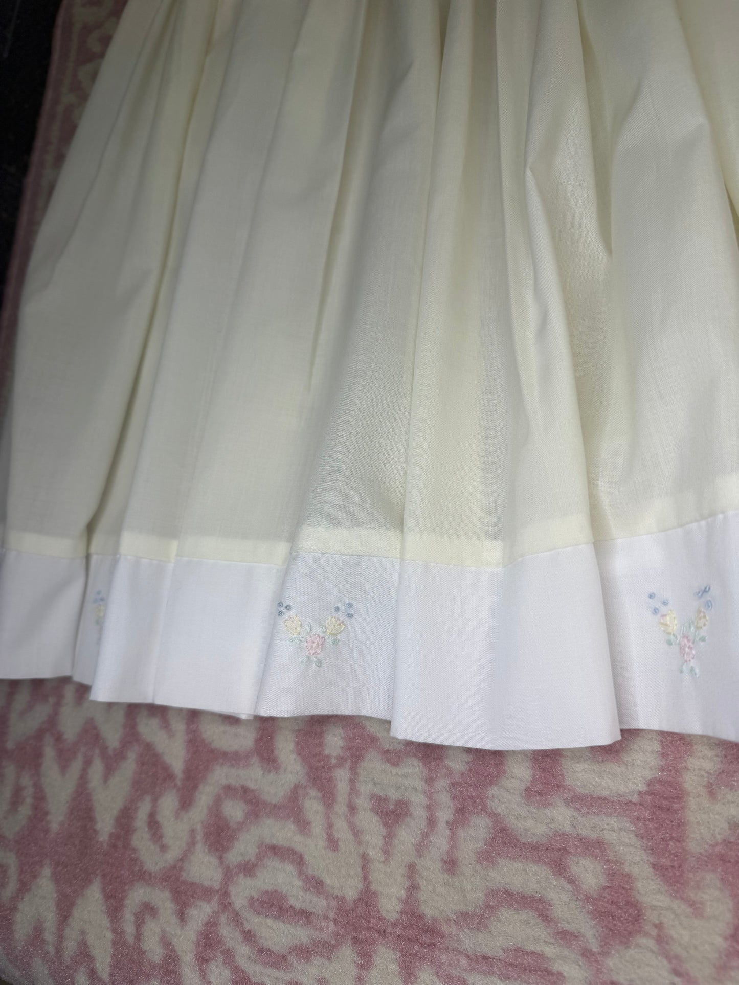 4T Petit Ami Yellow Floral Stitched Smocked Dress