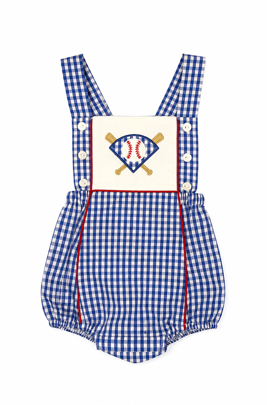 6M Little English Baseball Sunsuit