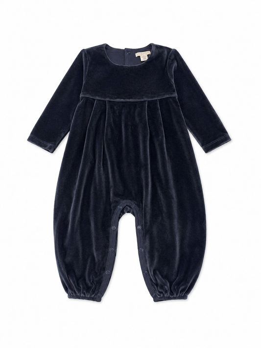 18/24M TBBC Bradford Romper in Nantucket Navy velour