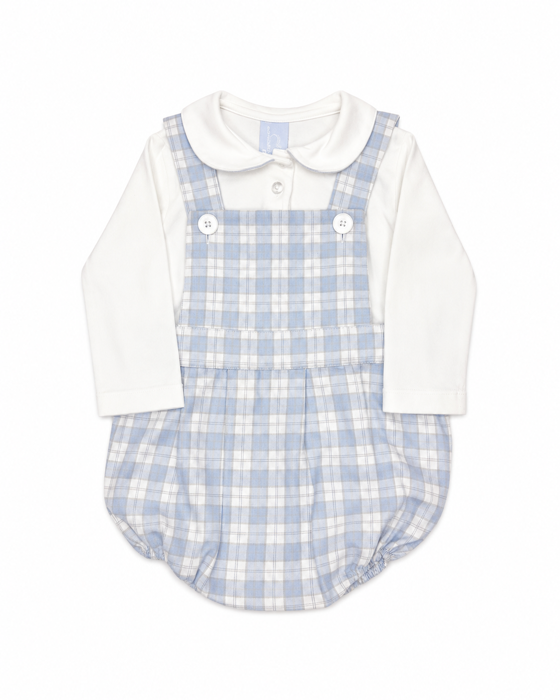 2T Eliza James + Bella Bliss Blue Plaid Bubble Set