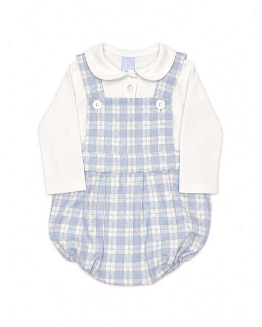 2T Eliza James + Bella Bliss Blue Plaid Bubble Set