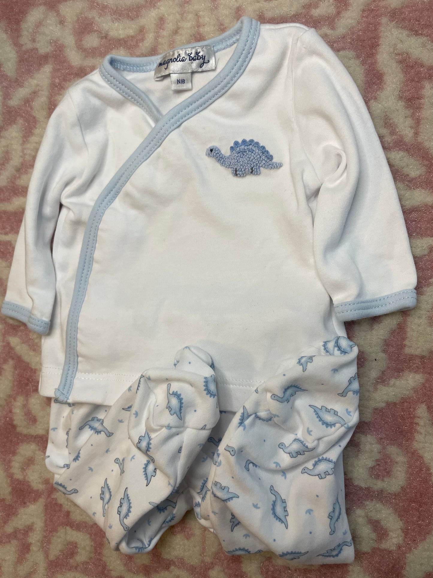 Sz NB Magnolia Baby Dino 2 Piece Set