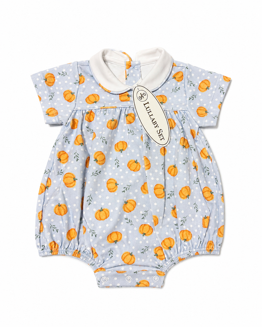Lullaby Set Covington Blue Knit Pumpkin Bubble
