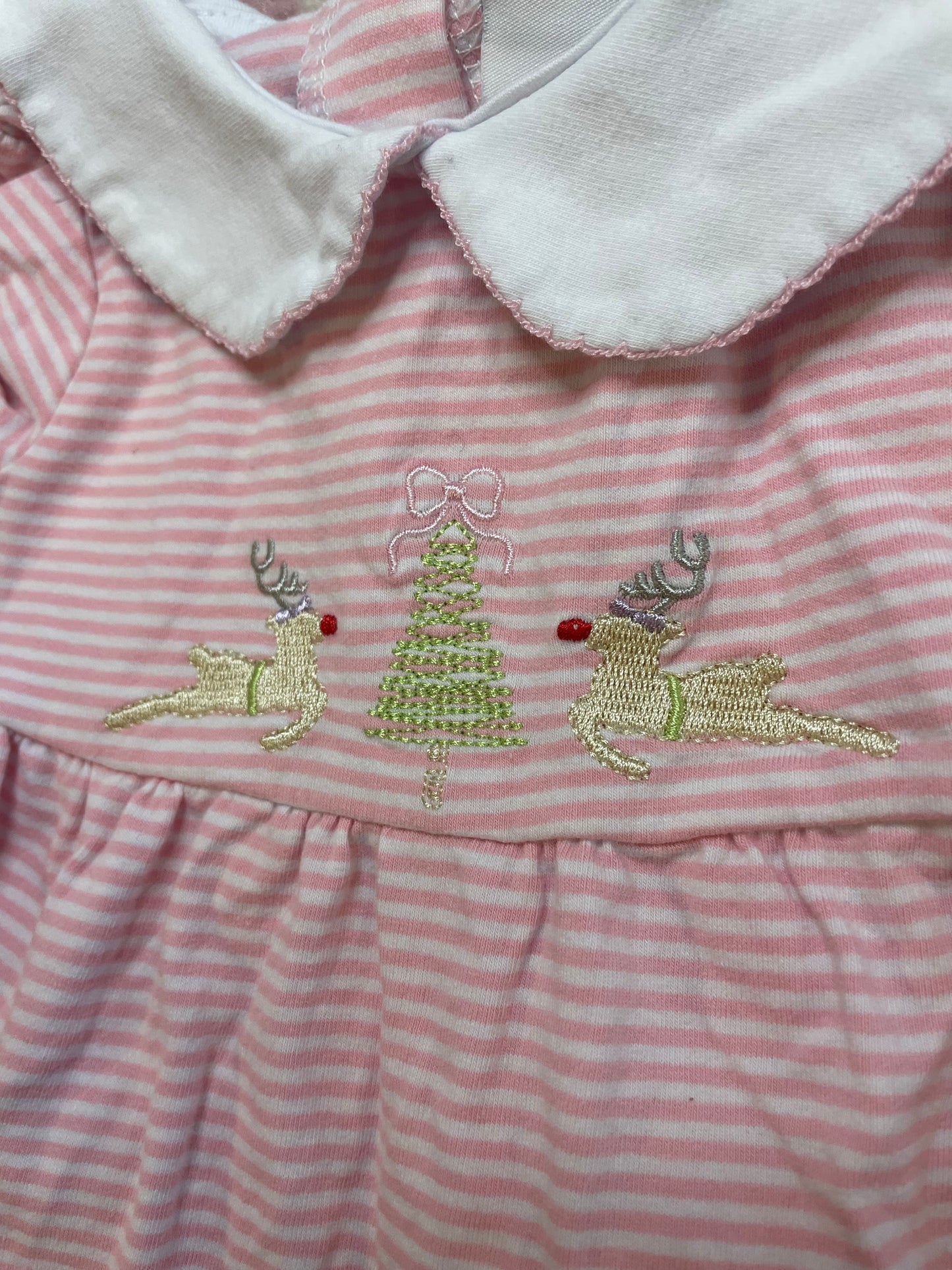 Sz 9M Jelly Bean Rudolph Christmas Bloomer Set