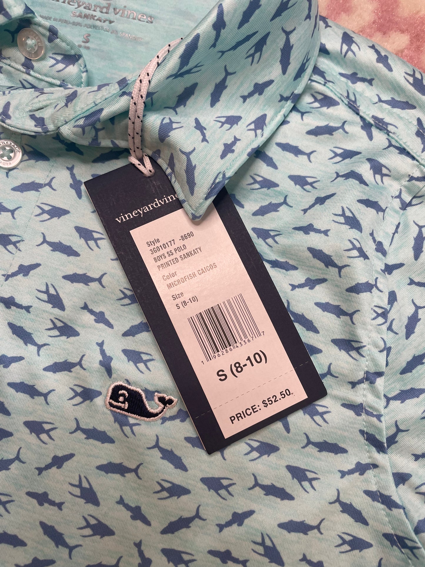 Vineyard Vines Micro Fish Performace Polo