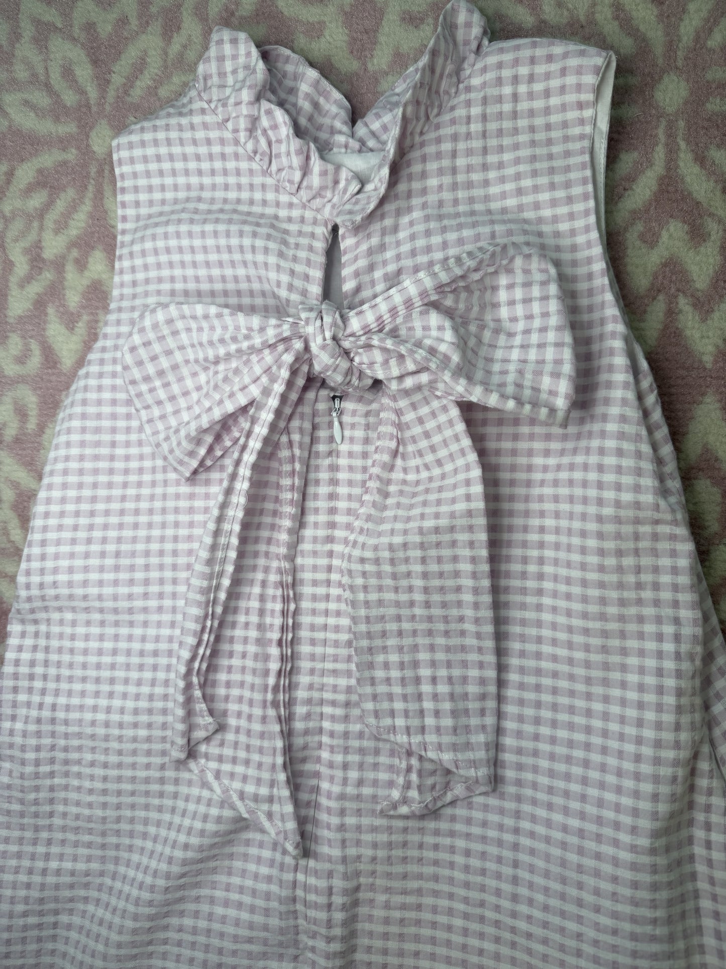 Sz 10 Gabby Lavender Gingham Dress