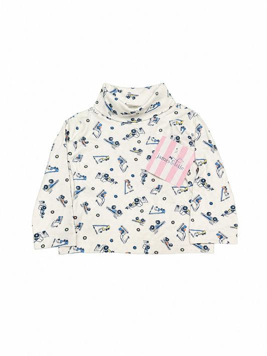 12M James & Lottie Construction Turtleneck