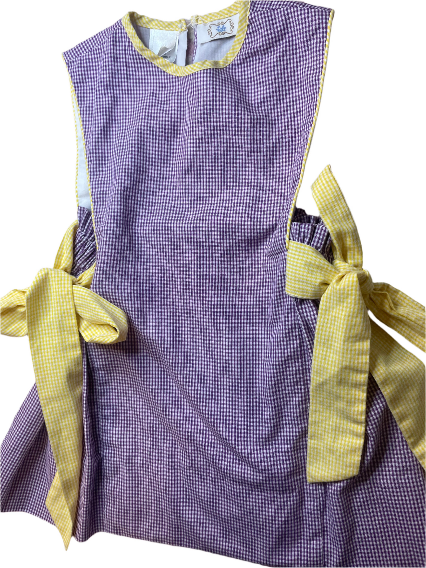 Sz 2T Lulu Bebe LSU Bow Tie Side Dress