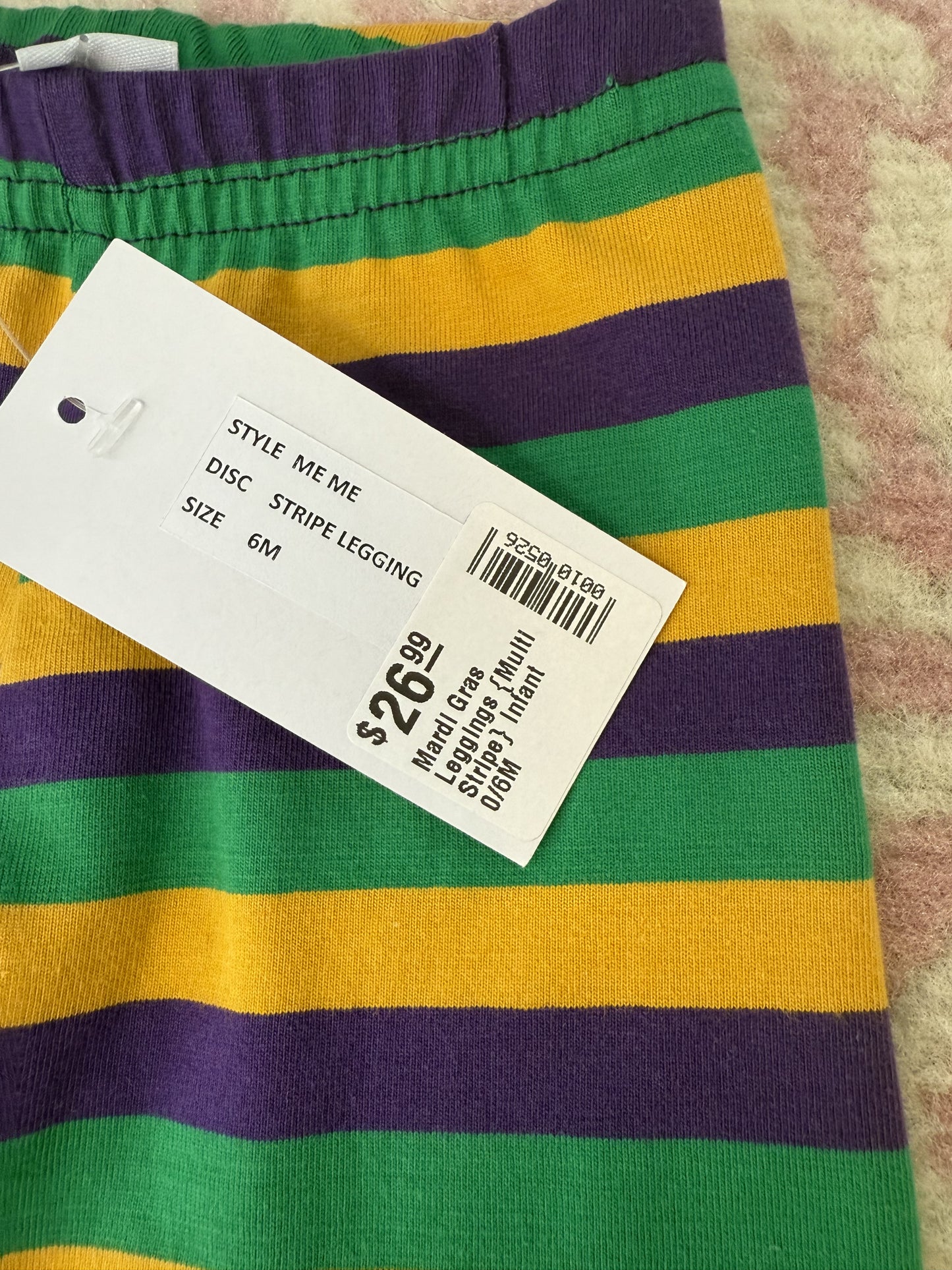 6M Me Me Mardi Gras Leggings