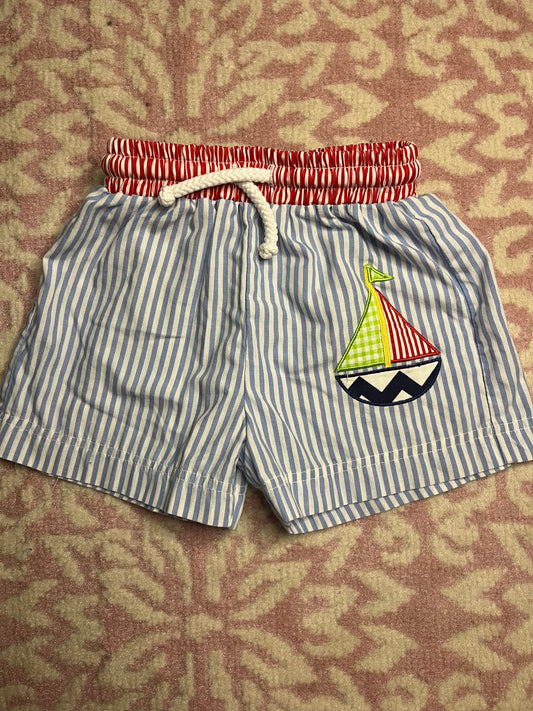 18M Claire and Charlie Sailboat Swim Trunk