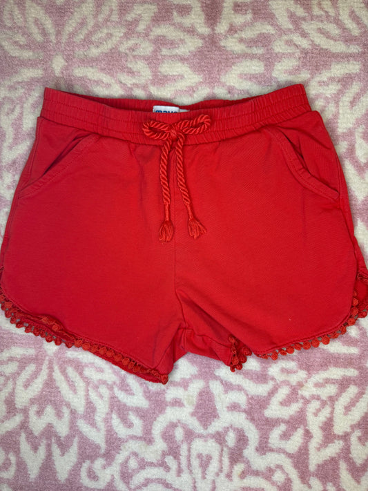 Sz 7 Mayoral Knit Red Shorts