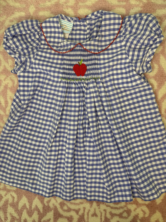 12M Southern Sunshine Kids BTS Apple Smocked Dress