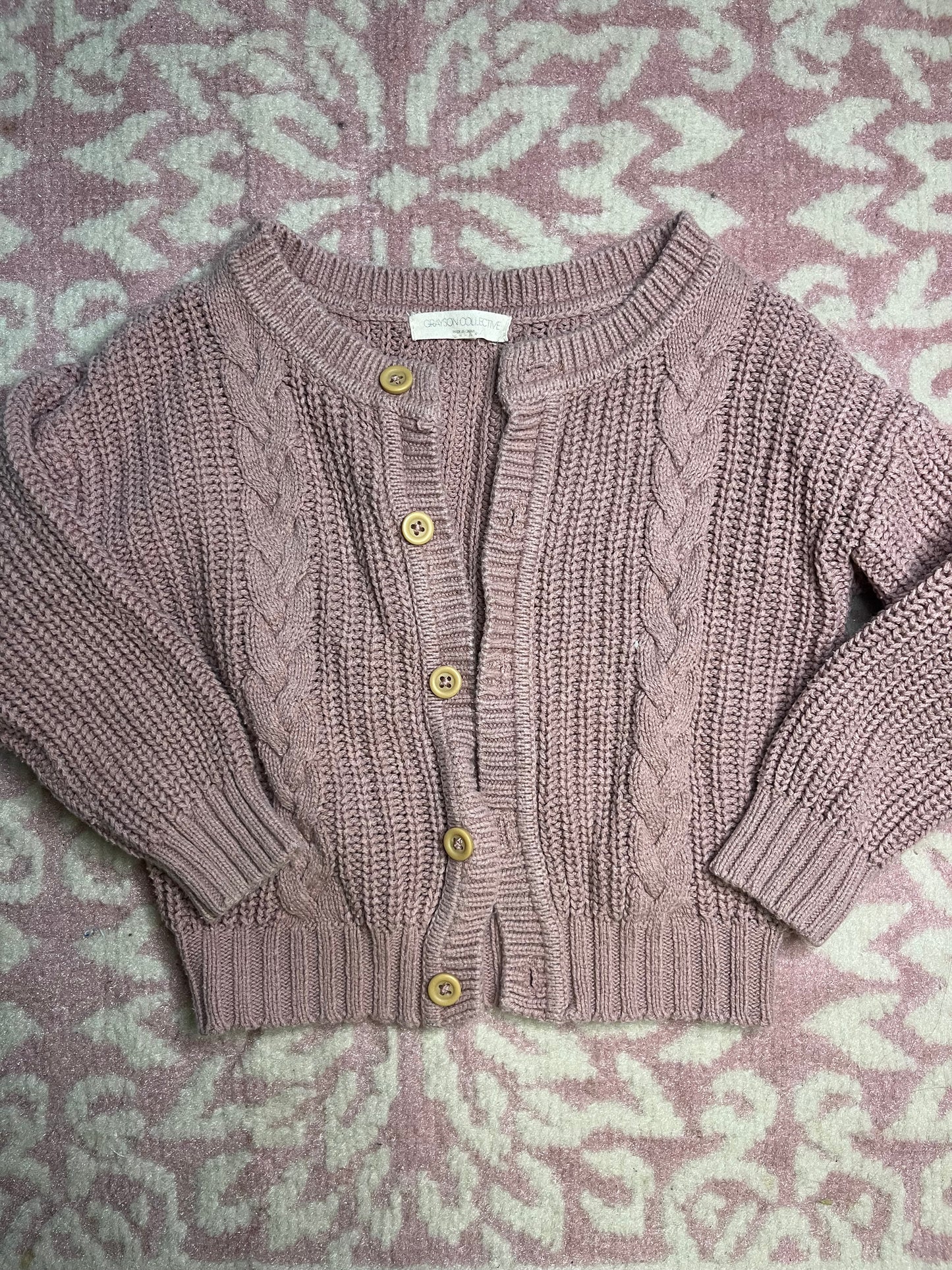 18M Grayson Collective Cable Knit Sweater