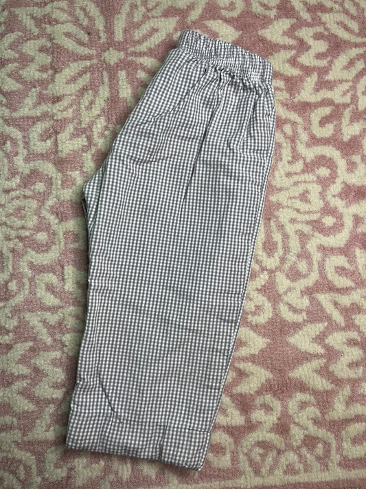 18M Oh Brother Gray Microcheck Pant